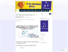 Tablet Screenshot of actfestivalen.wordpress.com