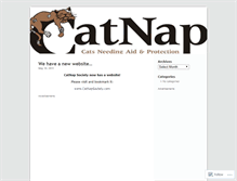 Tablet Screenshot of catnapsociety.wordpress.com