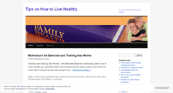 Desktop Screenshot of livingforhealthy.wordpress.com