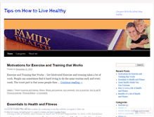 Tablet Screenshot of livingforhealthy.wordpress.com