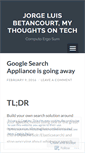 Mobile Screenshot of jorgelbg.wordpress.com