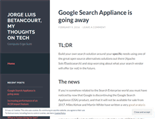 Tablet Screenshot of jorgelbg.wordpress.com