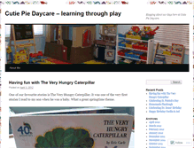 Tablet Screenshot of cutiepiedaycare.wordpress.com