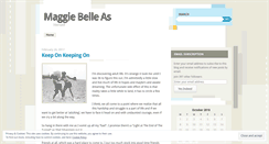 Desktop Screenshot of maggiebaggy.wordpress.com