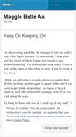 Mobile Screenshot of maggiebaggy.wordpress.com