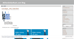 Desktop Screenshot of milliondollarbush.wordpress.com