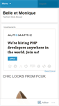 Mobile Screenshot of belleetmonique.wordpress.com