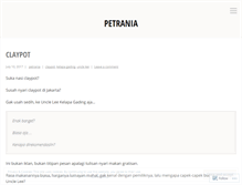 Tablet Screenshot of petrania.wordpress.com