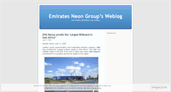 Desktop Screenshot of emiratesneongroup.wordpress.com