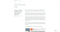 Desktop Screenshot of damicon.wordpress.com