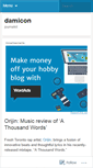 Mobile Screenshot of damicon.wordpress.com