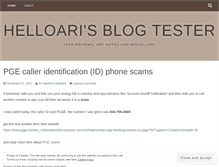 Tablet Screenshot of helloari.wordpress.com