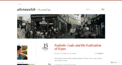 Desktop Screenshot of aliciawelch.wordpress.com