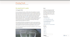 Desktop Screenshot of clearingtrash.wordpress.com