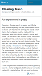 Mobile Screenshot of clearingtrash.wordpress.com