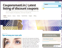 Tablet Screenshot of couponsmasti.wordpress.com