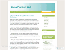 Tablet Screenshot of livingpositivelywell.wordpress.com