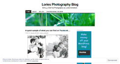 Desktop Screenshot of loriesphotography.wordpress.com