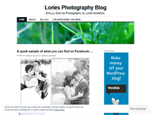 Tablet Screenshot of loriesphotography.wordpress.com