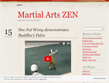 Tablet Screenshot of martialartsstuff.wordpress.com