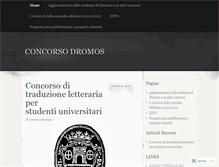 Tablet Screenshot of concorsodromos.wordpress.com
