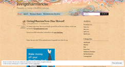 Desktop Screenshot of livingdharmanow.wordpress.com