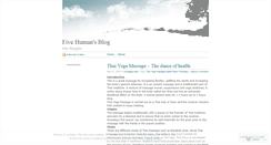 Desktop Screenshot of fivehuman.wordpress.com