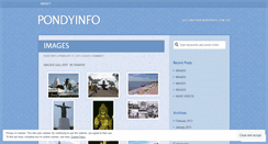 Desktop Screenshot of pondyinfo.wordpress.com