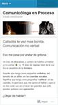 Mobile Screenshot of comunicologaenproceso.wordpress.com