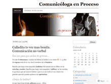 Tablet Screenshot of comunicologaenproceso.wordpress.com