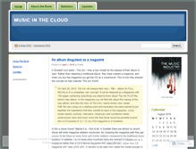 Tablet Screenshot of musicinthecloud.wordpress.com