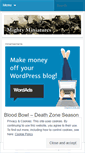 Mobile Screenshot of mightyminiatures.wordpress.com