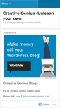 Mobile Screenshot of creativegeniusfindyours.wordpress.com