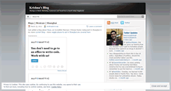 Desktop Screenshot of krishnashrinivas.wordpress.com