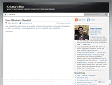 Tablet Screenshot of krishnashrinivas.wordpress.com