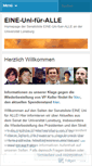Mobile Screenshot of eineunifueralle.wordpress.com