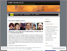 Tablet Screenshot of eineunifueralle.wordpress.com