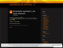 Tablet Screenshot of dominikainafryka.wordpress.com