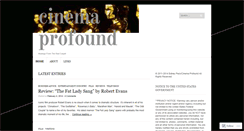 Desktop Screenshot of cinemaprofound.wordpress.com