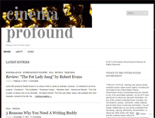 Tablet Screenshot of cinemaprofound.wordpress.com