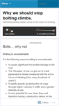 Mobile Screenshot of climbingbolts.wordpress.com