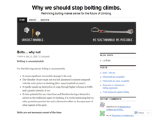 Tablet Screenshot of climbingbolts.wordpress.com