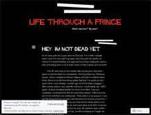 Tablet Screenshot of lifethroughafringe.wordpress.com