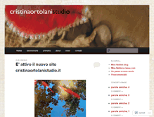 Tablet Screenshot of cristinaortolanistudio.wordpress.com
