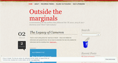 Desktop Screenshot of outsidethemarginals.wordpress.com