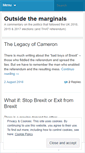 Mobile Screenshot of outsidethemarginals.wordpress.com