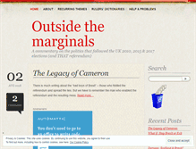 Tablet Screenshot of outsidethemarginals.wordpress.com