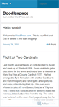 Mobile Screenshot of doodlespace.wordpress.com