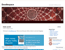 Tablet Screenshot of doodlespace.wordpress.com