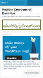 Mobile Screenshot of healthycreationsencinitas.wordpress.com